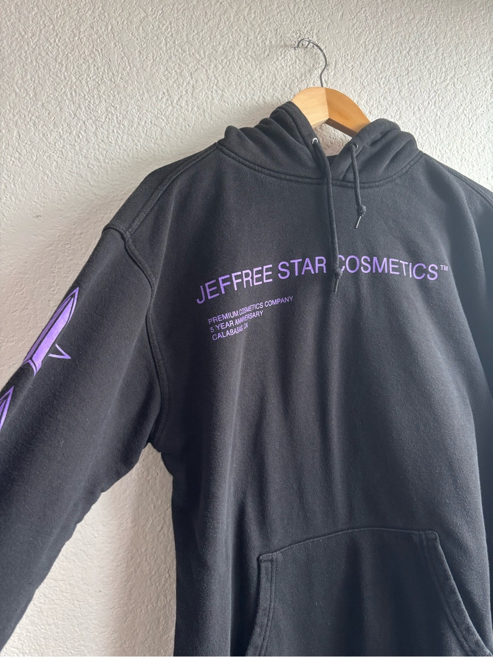 Jeffree Star Purple Black Hoodie Size Medium - Picture 2 of 7